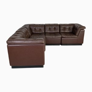 Brown Leather Corner Sofa from de Sede, 1970s