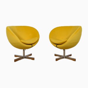 Scandinavian Swivel Club Chairs by Sven Ivar Dysthe for Fora Form, Set of 2