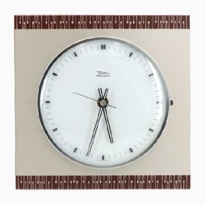 Wood & Metal Wall Clock from Diehl, 1960s