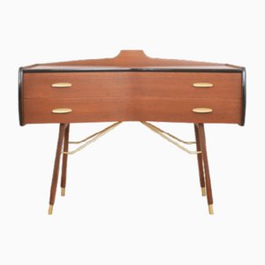 Mid-Century Norwegian Bow Fronted Chest of Drawers, 1960s