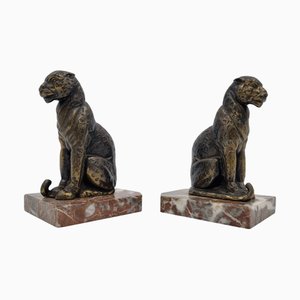 Art Deco Figural Bookends by Jamar, 1930s, Set of 2