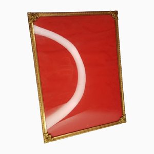 Danish Picture Frame in Glass and Brass by Jyden for Ramme Fabriken, 1930s