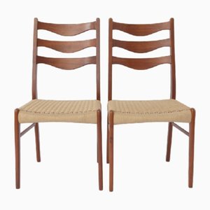 Vintage Stühle aus Teak von Arne Wahl Iversen, 1960er, 2er Set