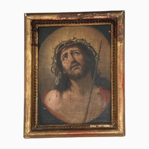 Christ Imploring, 1800s, Oil on Canvas, Framed