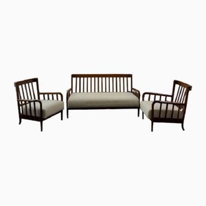Sofa and Armchairs by Paolo Buffa, 1960s, Set of 3