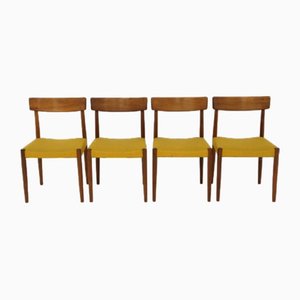 Walnut Chairs from Hugo Troeds, 1960s, Set of 4