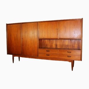 Mid-Century Teak Highboard attributed to Bartels Cabinet, 1960s