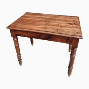 Antiker Schreibtisch oder Esstisch aus Nussholz