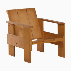 Crate Chair by Gerrit Thomas Rietveld for Cassina, 1980s