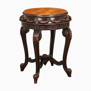 Neoclassical Beech Side Table, Italy