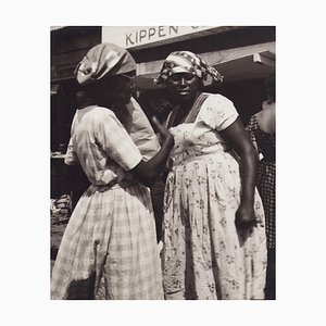 Hanna Seidel, mujer del mercado de Surinam, fotografía en blanco y negro, años 60