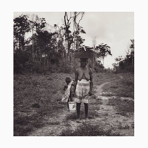 Hanna Seidel, Surinamese Mutter und Kind, Schwarz-Weiß-Fotografie, 1960er