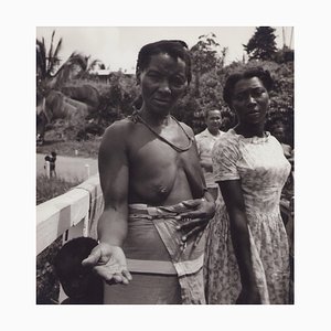 Hanna Seidel, Surinamese Villagers, Black and White Photograph, 1960s