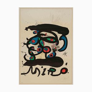 Joan Miró, Affiche Pour l'Exposition Peintres sur Papier, Lithograph, 1971