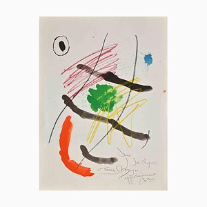 Joan Miró, Pour Ida Chagall et Franz Meyer, Litografía, años 70