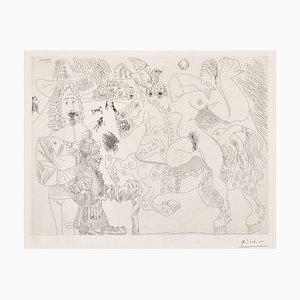 Pablo Picasso, Dressage au Cirque, Etching, 1970