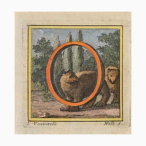 Luigi Vanvitelli, Lettera dell'alfabeto: O, Acquaforte, XVIII secolo