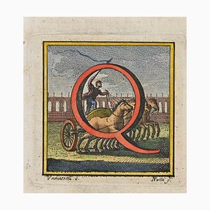 Luigi Vanvitelli, Lettera dell'alfabeto: Q, Acquaforte, XVIII secolo