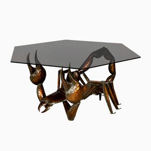 Scorpion Coffee Table in Metal, 1970s