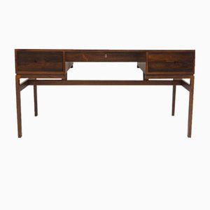 Wooden Desk with Five Drawers by Arne Wahl Iversen, 1960s