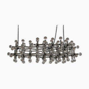 Lámpara de suspensión suiza Mid-Century moderna de Robert Haussmann, 1969