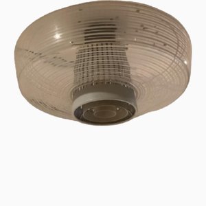 Industrial Ceiling Lamp in Glass from Philips, Netherlands