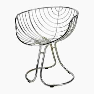 Chrome Pan Am Chair by Gastone Rinaldi for Rima