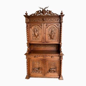 French Louis XIII Hunting Buffet, 1880s