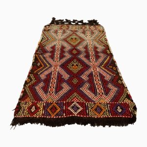 Alfombra Kilim turca vintage pequeña de lana