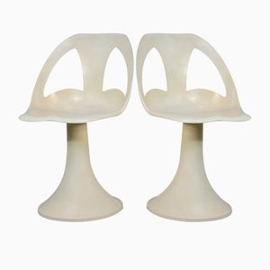 French Space Age Chairs in Plastic, 1970s, Set of 2