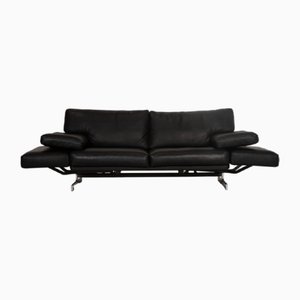 Briol Two-Seater Sofa in Dark Blue Leather from Cor