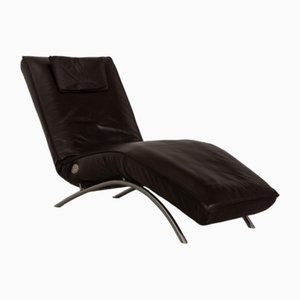 Stuhl aus dunkelbraunem Leder von Koinor Jonas