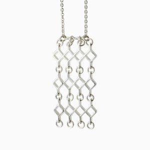 Modernist Silver Necklace by Jorma Laine, 1964