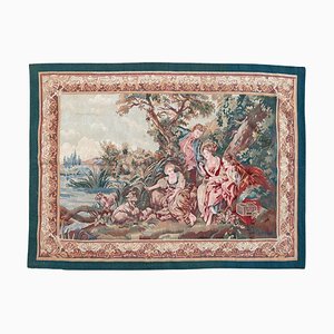 Handgewebter Vintage Aubusson Wandteppich, 1990er