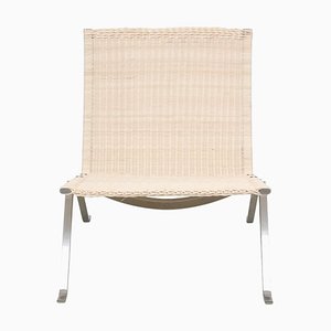 PK-22 Lounge Chair with New Wicker by Poul Kjærholm for Fritz Hansen, 2000s