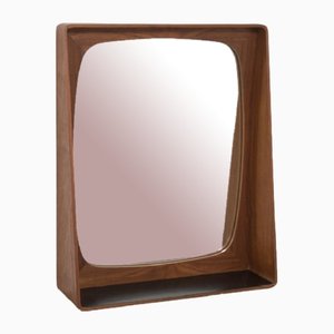 Danish Mirror with Teak Frame