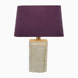 Travertine Table Lamp from Fratelli Mannelli, Italy, 1970s