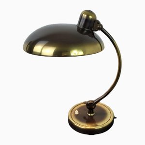 Bauhaus Gold Brass President Table Light from Kaiser Idell, 1940s