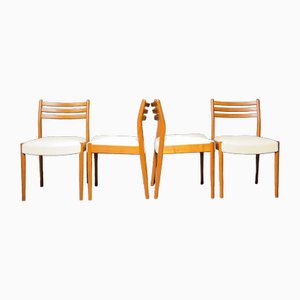 Dänische Stühle aus Teak, 1960er, 4er Set