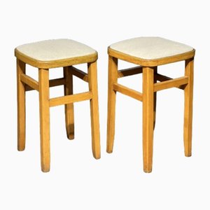 Tabourets Vintage en Hêtre, Set de 2