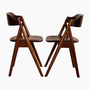 Danish Afrormosia Wood Chairs from Frode Holm