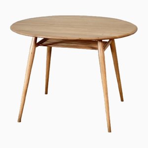 Mid-Century Round Table by Lucian Ercolani for Ercol