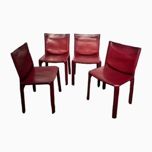 Cab Chairs by Mario Bellini for Cassina, Set of 4
