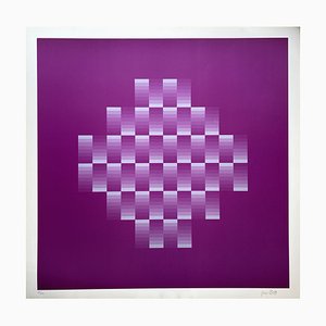 Jim Bird, Tribute to Vasarely, 1970s, Photolithograph