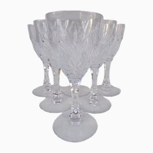 Verres à Vin Moselle en Cristal de Saint Louis, 1940s, Set de 6