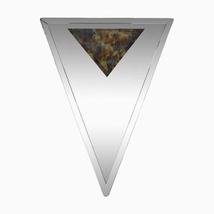 Art Deco Triangular Bevelled Mirror, 1920s