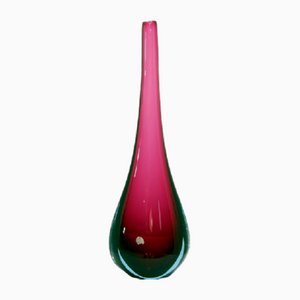 Sommerso Vase in Purple and Blue Murano, 1960s