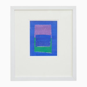 Charlotte Culot, Micro Size Villes #23, 2022, Gouache & Collage, Framed