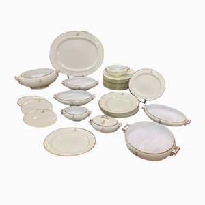 English Porcelain Table Service, Set of 27