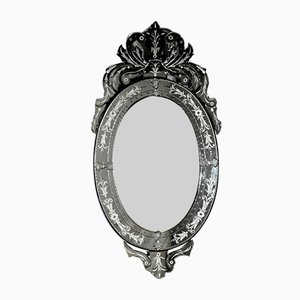 Espejo veneciano ovalado, años 40